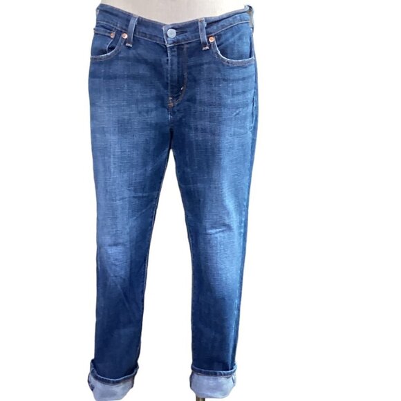 Boyfriend Style Sz 36 x 25-1/2 Denim Blue Jeans 95M - Picture 5 of 13